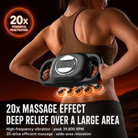 Masseur corporel haute fréquence pour le cou, les épaules, le dos et la taille, machine de massage musculaire professionnelle, pistolet de massage fascia à 20 têtes