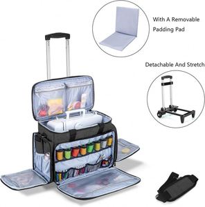 Free Sample Hardside Roller Bag Spinner <b>Case</b>, 20" L X 11" W X 14" H for Most Free Arm <b>Sewing</b> Machines Rolling <b>Sewing</b> Machine Bag - Product Image 5
