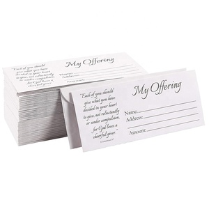 Praying Hands Eco-friendly White Wallet <strong>Gift</strong> <strong>Envelopes</strong> for Tithe Donation 6.5x3.5 Inch - Product Image 1