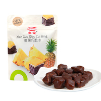 Barras de Helado de Piña Rellenas de Chocolate de Alta Calidad, Tamaño Individual, Tecnología de Doble Recubrimiento, Dulces Congelados, Exportador, Logística Global
