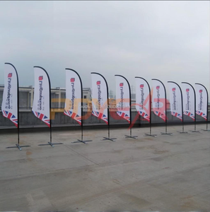 Tùy chỉnh logo & hình dạng thiết kế khuyến mại bãi biển Cờ biểu ngữ vải cờ quảng cáo - Product Image 3