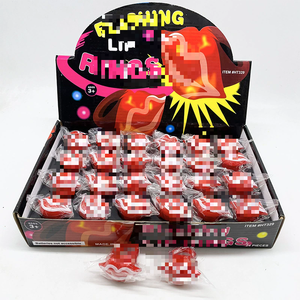 ของเล่นวงแหวนเรืองแสงสำหรับฮาโลวีนและคริสต์มาส TPR, ไฟฟักทองกระพริบติดนิ้ว, ของเล่นบีบได้ - Product Image 4