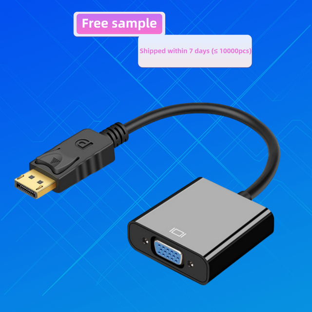 FACTORY HOT SELLING 1080p VGA to DP Converter Mini Dp to Vga Disaplayport Dp to Vga Adapter