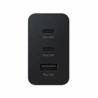 Chargeur mural 3 en 1 EU US Uk Plug 65W double ports Type-C USB a Wall Portable Charger Adapter Mobile Smart Phone Travel Wall Charger