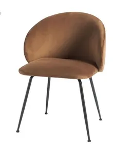 Elegant Eco-Friendly Nordic <b>Velvet</b> <b>Dining</b> <b>Chair</b> With Gold Accents Elegant Eco-Friendly Nordic <b>Velvet</b> <b>Dining</b> <b>Chair</b> With Gold Acce - Product Image 1