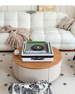 Compact Desktop Automatic Mahjong Table Portable Tabletop Machine Electronic <b>Smart</b> Shuffling <b>Game</b> for Home Travel TB004 Compact - Product Image 4