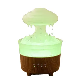 Hot Sale Wasser tropfen Pilz Regen wolke Luftbe feuchter Aroma ätherisches Öl Diffusor mit buntem Nachtlicht