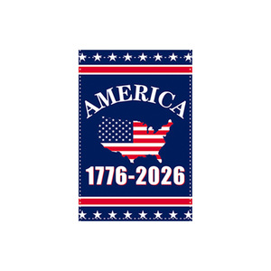 แบนเนอร์วันเกิดครบรอบ 250 ปีของอเมริกา 5 คำอวยพร 1776-2026 ธงรักชาติสำหรับตกแต่งกลางแจ้ง - Product Image 3