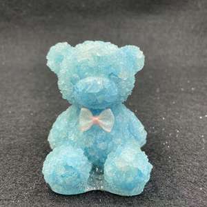 Vente en gros de gravier en cristal naturel mignon ours couché assis pour la maison décoration de voiture ornements gravé animal cadeau - Product Image 3