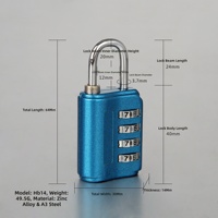 Cadenas à combinaison à 4 chiffres en alliage de zinc SAMHOO, antivol, pour porte d'armoire, couleur personnalisée, code secret, vente en gros