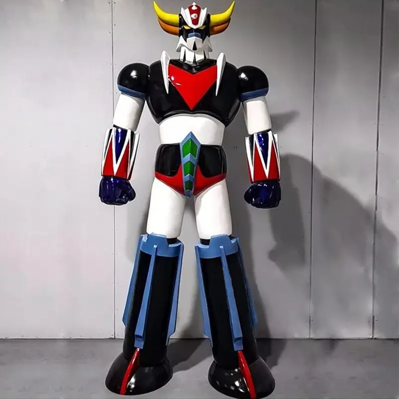 Custom UFO Robo Character Life Size Fiberglass Grendizer Sculpture