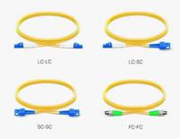 Cordon de brassage optique multimode MPO duplex intérieur avec gaine PVC LSZH pour système de télécommunication de bureau et réseau Wi-Fi fiable
