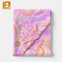 Tissu imprimé à motifs géométriques roses BILU, tissu en coton italien doux pour vêtements féminins AB047