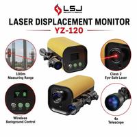 Monitor Láser de Deformación Estructural: Telémetro de Desplazamiento de 1 mm con Alarma por Voz, Monitoreo Multipunto, Seguridad en Rescates