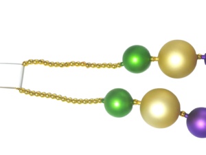 Matte Jumbo <strong>Mardi</strong> <strong>Gras</strong> Necklace <strong>Beads</strong> Holiday Party Decorations Plastic <strong>Mardi</strong> <strong>Gras</strong> <strong>Beads</strong> - Product Image 2
