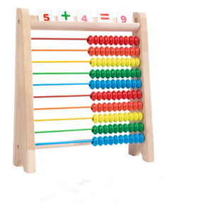 Ábaco de madera para niños YB, juguete matemático para la suma y resta, ayuda de aprendizaje para la educación temprana, herramienta de enseñanza Montessori - Product Image 5