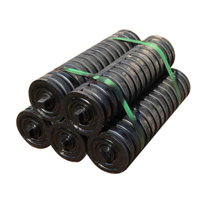 Thép được sử dụng cao su bọc đệm hỗ trợ làm biếng vành đai băng tải con lăn trọng lực băng tải xử lý thiết bị xây dựng mang - Product Image 1