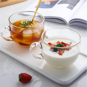 Taza de <span class=keywords><strong>agua</strong></span>/leche de vidrio de una sola pared de 450Ml con asa tazas de café reutilizables vaso de <span class=keywords><strong>agua</strong></span> <span class=keywords><strong>para</strong></span> desayuno - Product Image 2