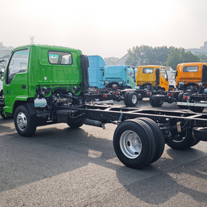 รถบรรทุกอีซูซุ คิงหลิง 600P สีเขียว แบบแค็บเดี่ยว 100P แชสซีส์ บรรทุกได้ 3 4 5 ตัน เครื่องยนต์ดีเซลยูโร 6 ขับเคลื่อน 4x2 พวงมาลัยซ้าย - Product Image 4