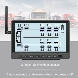 Hot bán tự động 8 12 16 22 bánh xe <span class=keywords><strong>TPMS</strong></span> giám sát áp suất lốp hệ thống cảm biến 433.92MHz xe tải RV áp suất lốp Trailer - Product Image 2