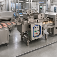 Machine de panure pour la production de nuggets de poulet, filets de poisson et bâtonnets de mozzarella en usine alimentaire