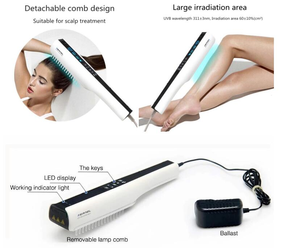 Dispositivo de Fototerapia Médica para Uso Doméstico, Lámparas UVB de 311nm, <span class=keywords><strong>Luz</strong></span> de Terapia <span class=keywords><strong>UV</strong></span> para el Tratamiento de la Psoriasis y el Vitíligo - Product Image 3