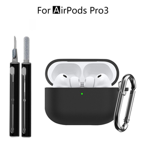 Funda Protectora de Silicona con Logotipo Personalizado, Bolsa con Herramienta de Limpieza, Kit de Limpieza con Esponja y Cepillo para Airpod Pro 3 - Product Image 1