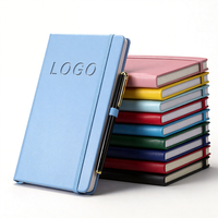 Carnet de notes professionnel personnalisé avec logo sur mesure, fermeture élastique, multicolore, fabriqué en usine d'origine