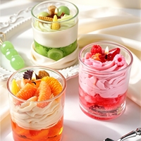 Benutzerdefiniertes Logo Realistische Frucht-Dessert-förmige Duftkerzen Neuartige Souvenirs Geschenk Wohndekor Glas-Sojawachskerze