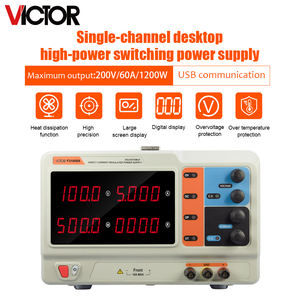 빅터 F31560A 단일 채널 1200W 고출력 DC 전원 공급 장치 200V, 20A~60A RS485 CV/CC 자동, LED 디스플레이 - Product Image 1