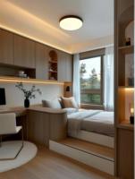 Meuble de rangement sur mesure de qualité supérieure, plateforme tatami personnalisée, mobilier modulaire, armoire en bois stratifié, personnalisable pour salon