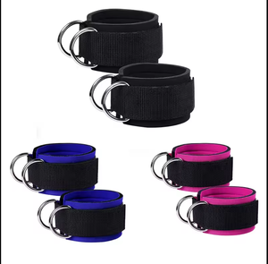 Tobilleras Deportivas Unisex MKAS de Alta Calidad, Acolchadas, de Nailon y Algodón, Duraderas, Transpirables, para Gimnasio, Soporte para Máquinas de Fitness, Protección para Tobillos - Product Image 3