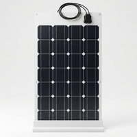 Panneaux solaires portables flexibles 100W à haute efficacité, cellules solaires Sunpower, module léger pour le camping, les bateaux, les camping-cars, prise en charge ODM