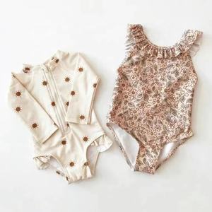 Trajes de Baño para Niñas Pequeñas, Nuevos Trajes de Baño de Verano con Marca Personalizada, Ropa de Bebé Hawaiana, Trajes de Baño Infantiles con Flores, Bikini Bonito - Product Image 3