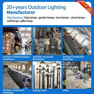 정사각형 LED 정원 램프 야외 금속 + 아크릴 LED 안뜰 램프 극 1m 2m 3mLED 야외 램프 - Product Image 4