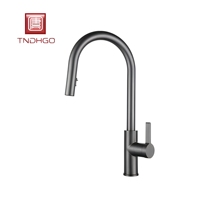 Robinet de cuisine en acier inoxydable 304 de haute qualité avec douchette extractible 2 fonctions intégrée, mitigeur eau chaude et froide