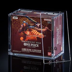 TCG vente en gros de boîte de rappel anglaise transparente une pièce personnalisée OP-04 et OP-05 étui de protection d'affichage en acrylique de qualité supérieure pour l'affichage uniquement - Product Image 4
