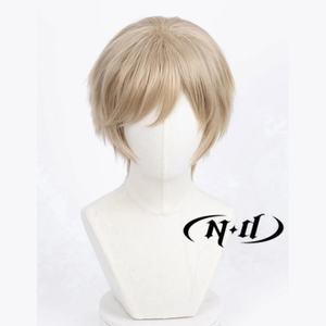 ND Ivan Braginsky <span class=keywords><strong>Cosplay</strong></span> Peruk Yüksek Sıcaklık Fiber Doğal Saç Çizgisi Gül Örgü Net Kap Açık Kahverengi - Product Image 2