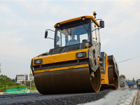 Compacteur à rouleaux routiers 7 tonnes 8 tonnes à double tambour 6120E Compacteur de sol