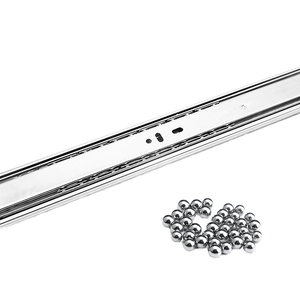 Kompakt Hafif Yarım Delikli Çelik Çekmece Rayı Küçük Mobilya Aksesuarı İçin Kısmi Hafif Çekmece Rayı - Product Image 1