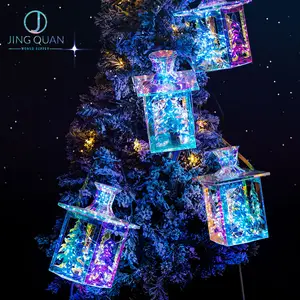 Décorations de lanterne d'arbre de noël pour décoration de maison, fournitures de fête en plein air de luxe 2023 faveurs