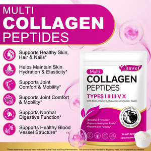 Polvere di Peptidi di <span class=keywords><strong>Collagene</strong></span> a Marchio Privato OEM Integratore Sanitario Complesso di <span class=keywords><strong>Collagene</strong></span> con Biotina <span class=keywords><strong>Acido</strong></span> <span class=keywords><strong>Ialuronico</strong></span> <span class=keywords><strong>e</strong></span> Vitamina C - Product Image 4