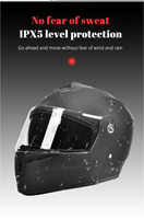 Casque d'hiver modulaire à doublure EPS unisexe Casques rabattables pour moto tout-terrain pour adultes Nouveau style d'équipement de moto