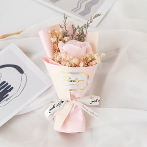 Regalo de Agradecimiento, Pequeño Ramo de Flores Artificiales, Jabón de Flores, Girasol Hecho a Mano, de Larga Duración, Recuerdos Empresariales para el Día de San Valentín - Product Image 3