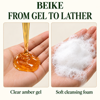 Gel Douche BEIKE OEM au Tanin de Kaki, Zinc PCA, Thé Vert et Romarin pour Soin Corporel Quotidien et Anti-Odeurs Fraîches