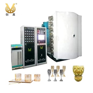 Équipement de revêtement multicolore sous vide automatique PLC CGVAC, machine de dépôt par arc pour cibles Ti/Cr pour verres et bols - Product Image 1