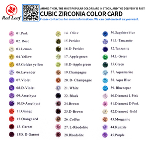 Pierre de zircone cubique taille marquise Redleaf à <span class=keywords><strong>prix</strong></span> abordable, grenat rose jaune, pierre CZ rouge, pierres en vrac, <span class=keywords><strong>prix</strong></span> de gros - Product Image 2