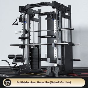 Matériel de fitness professionnel en acier/métal pour la musculation, rack de squat multifonctionnel Smith, vente en gros à prix abordable - Product Image 5