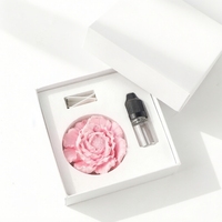 Diffuseur d'huiles essentielles en céramique parfumée à la fleur de pivoine en porcelaine faite à la main en stock
