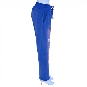 Men Custom Logo Fleece <b>Trousers</b> Embroidered <b>Winter</b> <b>Warm</b> Jogger Sweatpants - Product Image 5